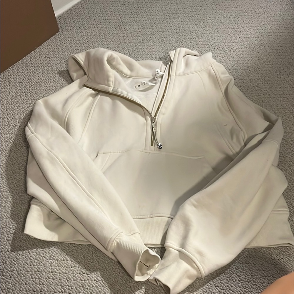 Lululemon Cream Scuba Hoodie